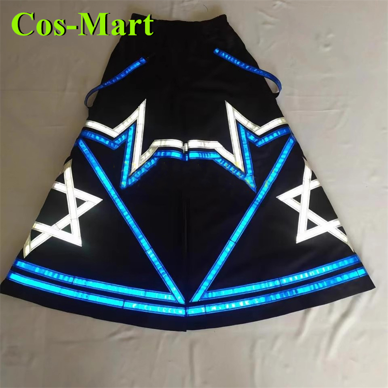 Street Fashion Game - Cos-Mart 蛍光ゴーストダンスパンツ反射ストリートダンスヒップホップパンツナイトコスプレ衣装フレアパンツ