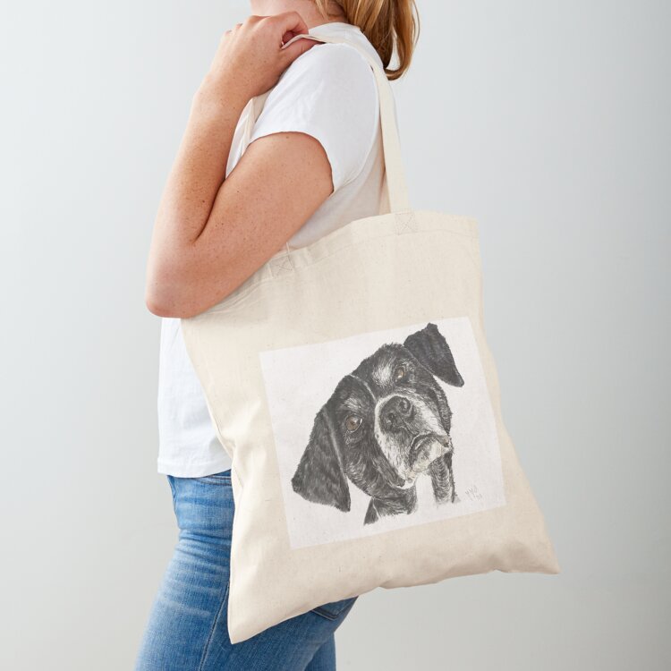 Street Fashion Greece - ギリシャの野良犬、ディノスと名付けられたエコパックカスタムバッグ、ポータブルショッピングバッグ