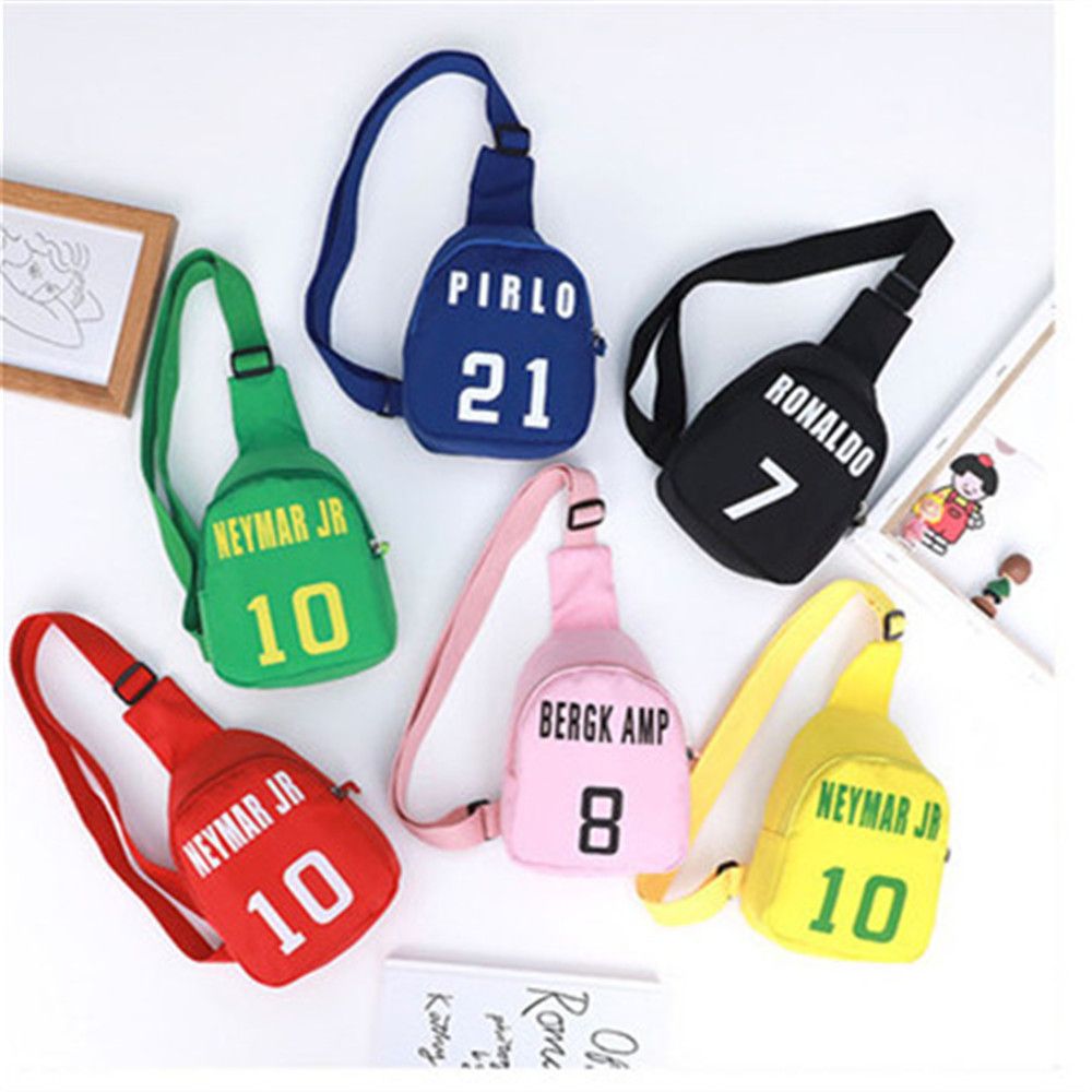 Tote Bag Canvas Print - 男の子と女の子のための漫画の数字の胸バッグ,レジャーバッグ,ショルダーバッグ,子供のファッション,かわいい,スポーツ,1個