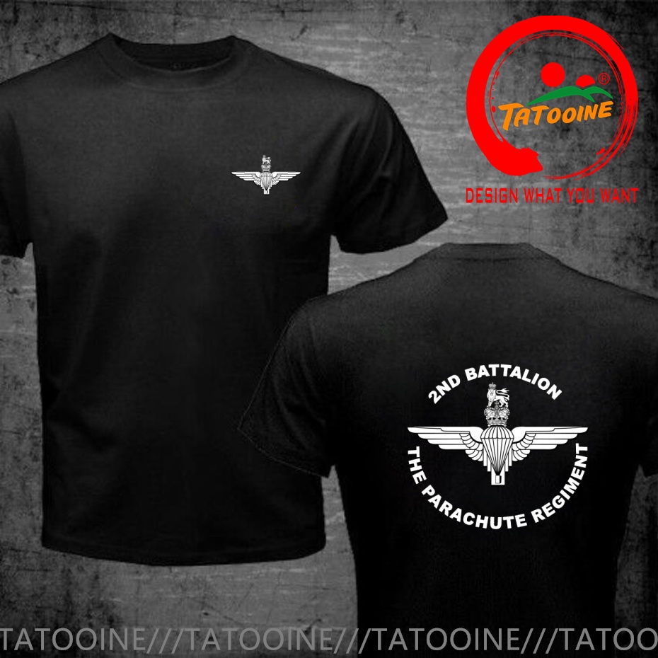 Street Fashion Uk - 面白いデザイン英国軍英国パラシュート連隊シャツ男性ファッショントレンディなカジュアル服スタイリッシュなトップス Tシャツレジャー Tシャツ