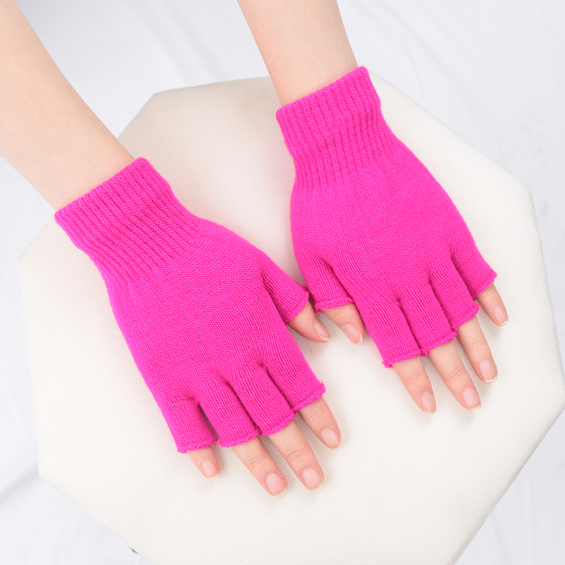 ユニセックス ブラック ハーフフィンガー フィンガーレス グ - Street Fashion Gloves のレビューと価格