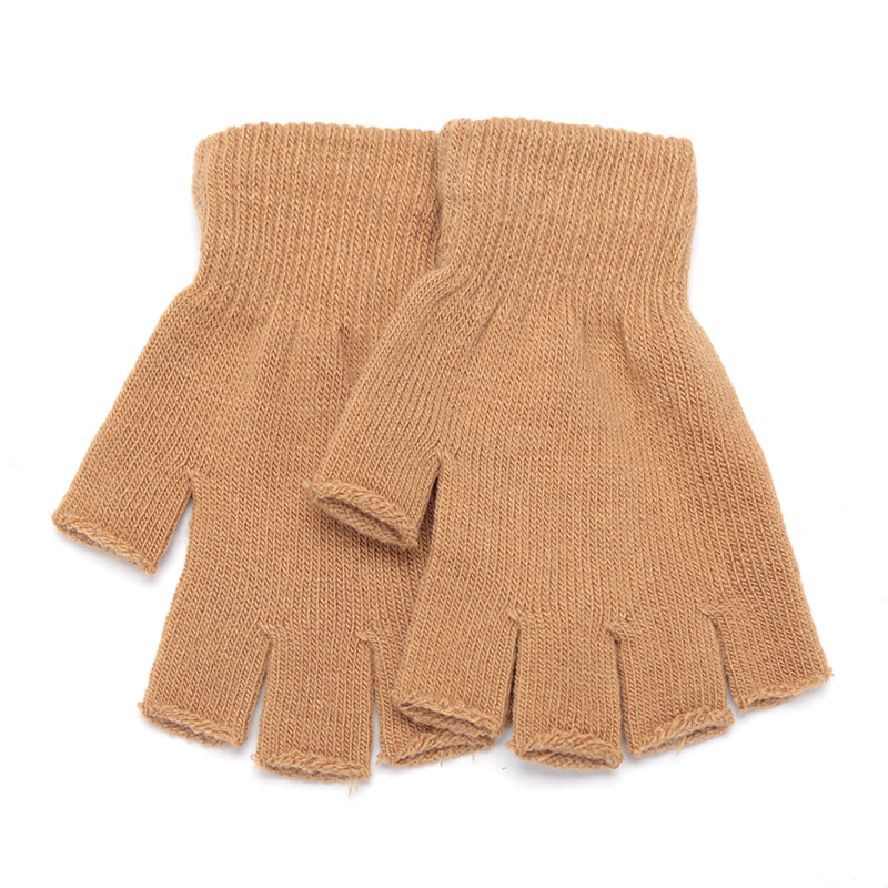 ユニセックス ブラック ハーフフィンガー フィンガーレス グ - Street Fashion Gloves のレビューと価格