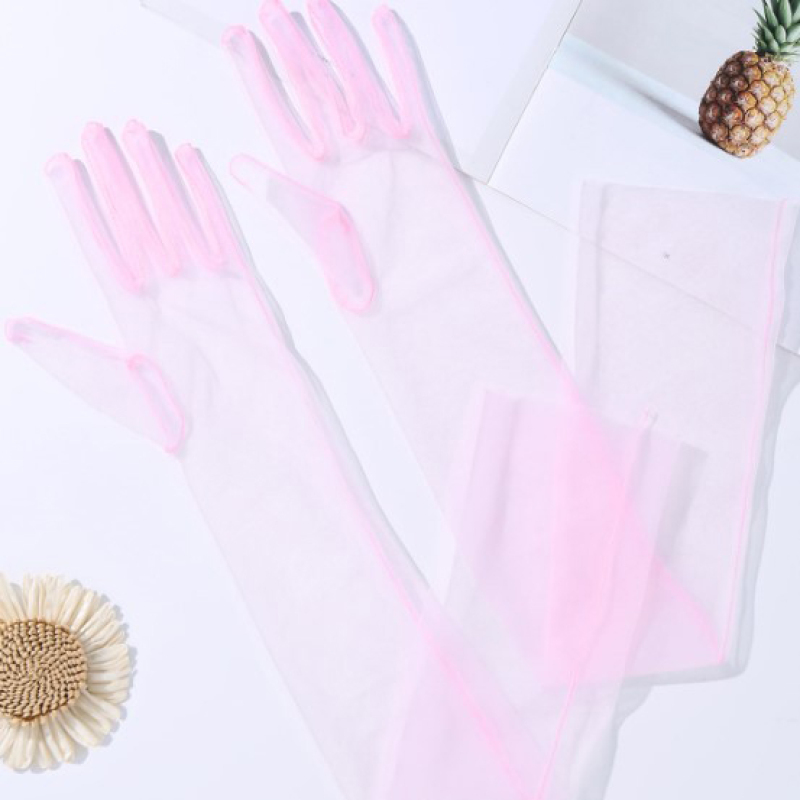 55センチメートル70センチメートルセクシーな薄型中空透明ロ - Street Fashion Gloves のレビューと価格