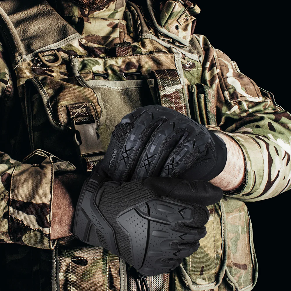 男性用タクティカルタッチスクリーン手袋,黒,通気性,狩猟,ペ - Street Fashion Gloves のレビューと価格