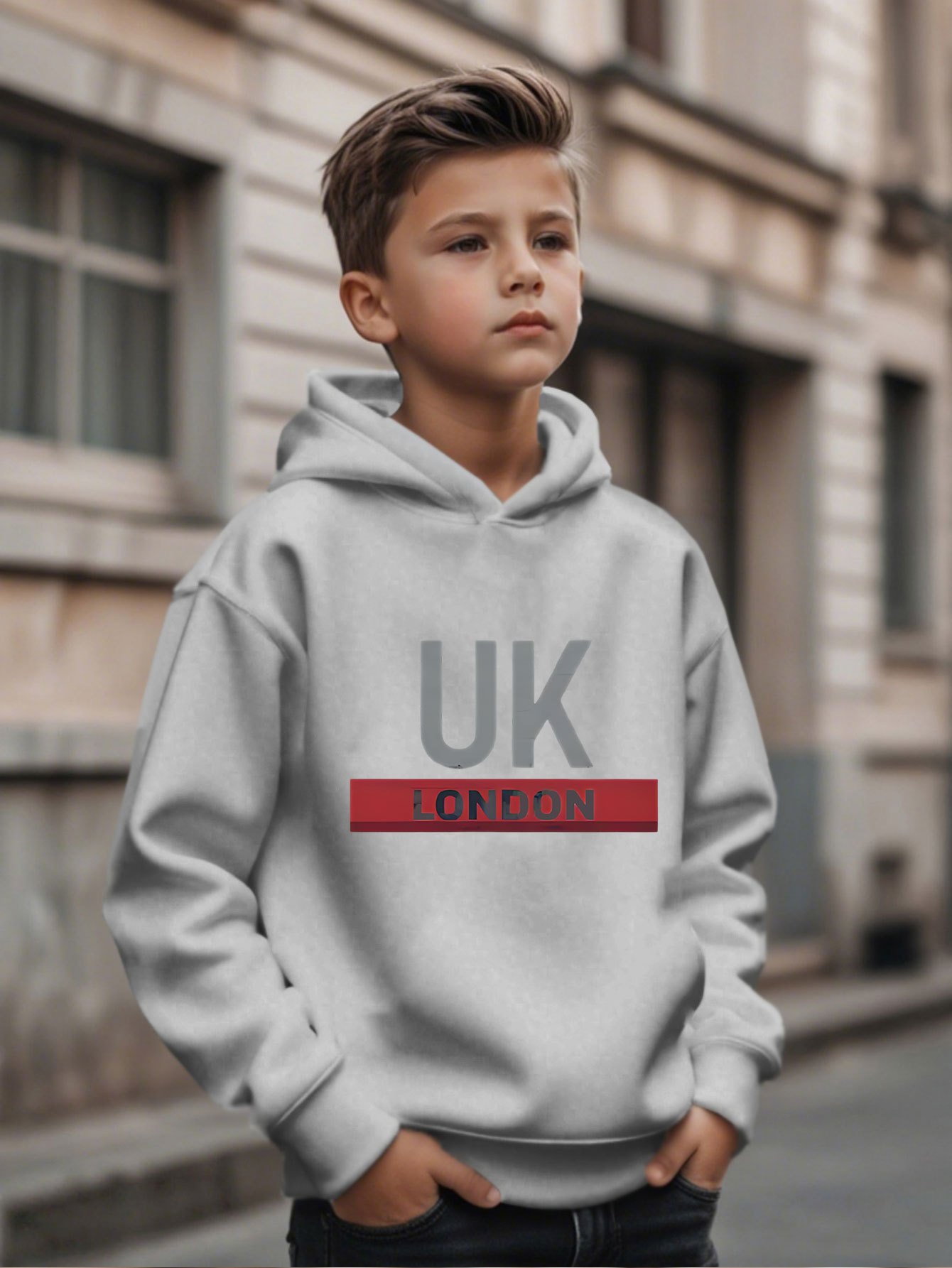イギリス・ロンドン製プリントフーディー、男の子向けファッショ - Street Fashion Uk のレビューと価格