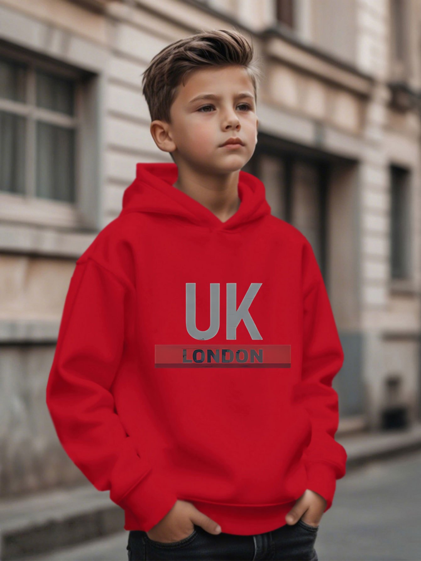 イギリス・ロンドン製プリントフーディー、男の子向けファッショ - Street Fashion Uk のレビューと価格