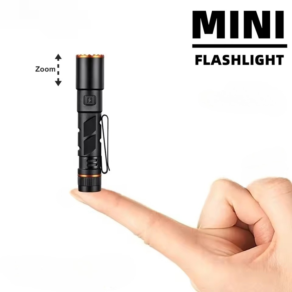 ミニズーム EDC 高輝度ペン懐中電灯 USB 充電式マグネ - Street Fashion Blog のレビューと価格