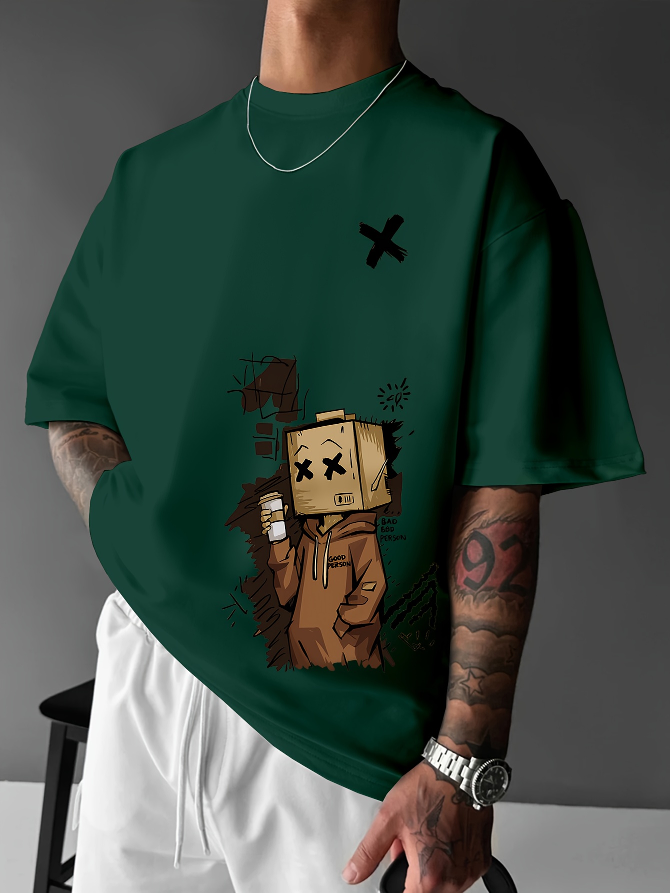 ヨーロッパとアメリカの夏のメンズファッション漫画グラフィティ - Street Fashion Graffiti のレビューと価格