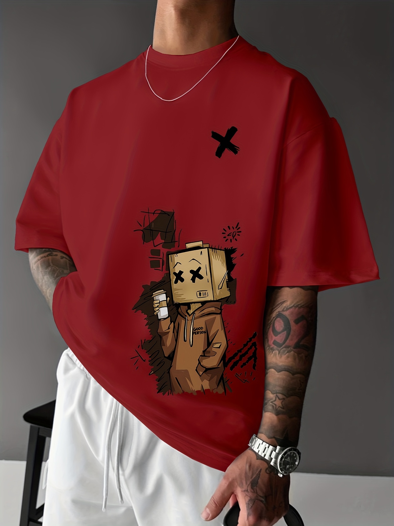 ヨーロッパとアメリカの夏のメンズファッション漫画グラフィティ - Street Fashion Graffiti のレビューと価格