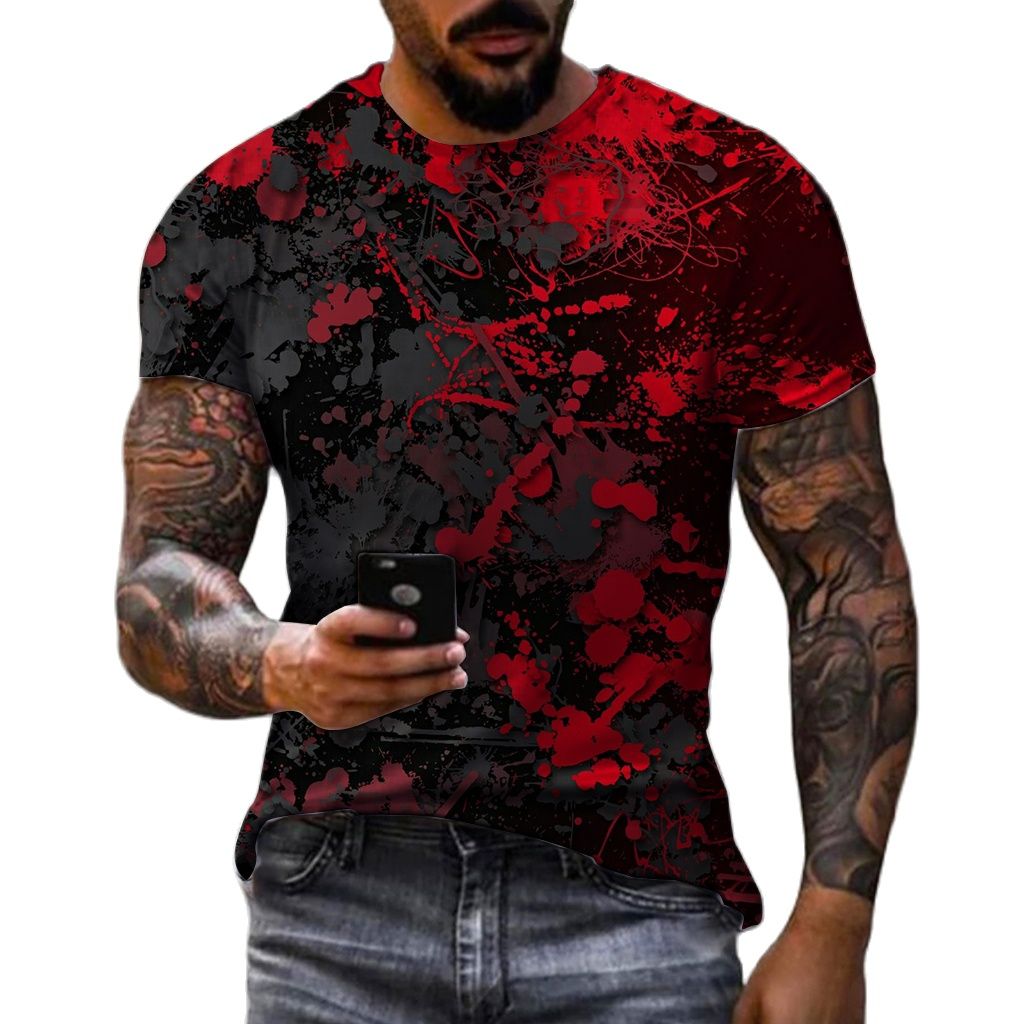メンズレトロ半袖Tシャツ,ラウンドネック,カジュアル,ヴィン - Street Fashion Graffiti のレビューと価格