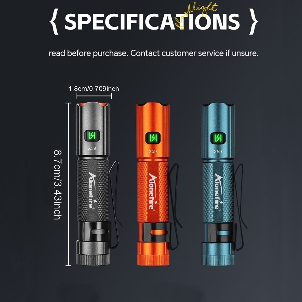 ミニ EDC ハイパワーペン懐中電灯 USB 充電式マグネッ - Street Fashion Blog のレビューと価格