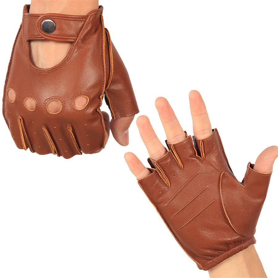 高品質男性のハーフフィンガーグローブ通気性ノンスリップフィッ - Street Fashion Gloves のレビューと価格