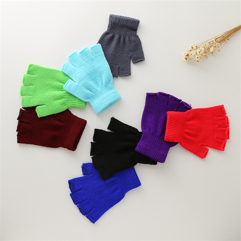 1 ペアユニセックス黒ハーフフィンガーレス手袋女性と男性のた - Street Fashion Gloves のレビューと価格