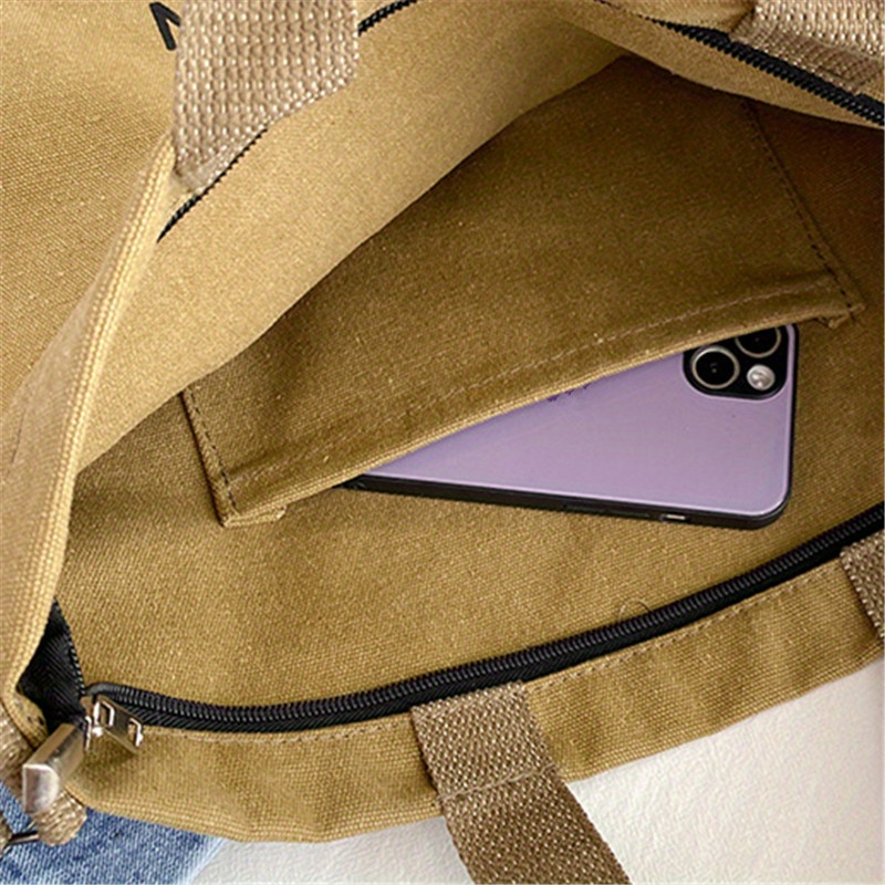 レタープリントが施されたおしゃれな日本製キャンバストートバッ - Tote Bag Canvas Print のレビューと価格