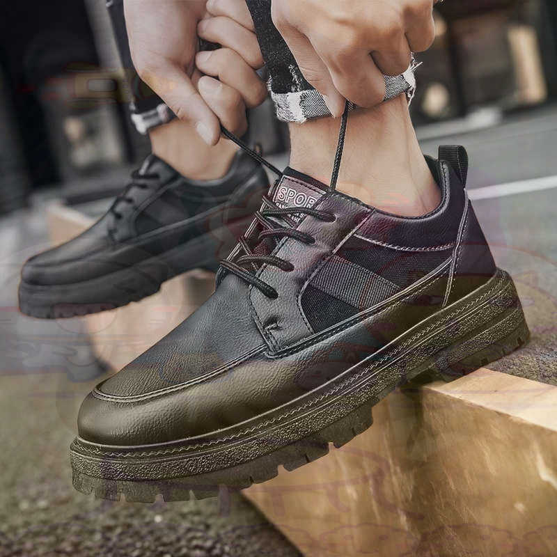 ダーク天然皮革ファッショントレーナーテニスメンズスニーカーフ - Street Fashion Uk のレビューと価格