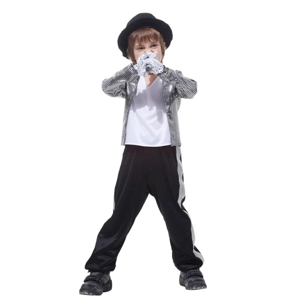 マイケルジャクソンの男の子のコスチューム,ビリージーンズのコ - Street Fashion Gloves のレビューと価格