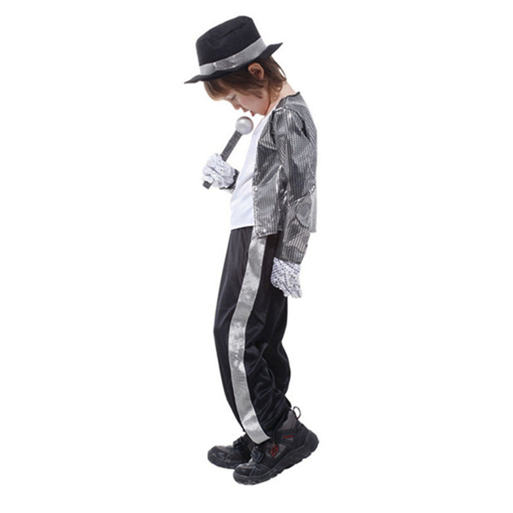 マイケルジャクソンの男の子のコスチューム,ビリージーンズのコ - Street Fashion Gloves のレビューと価格