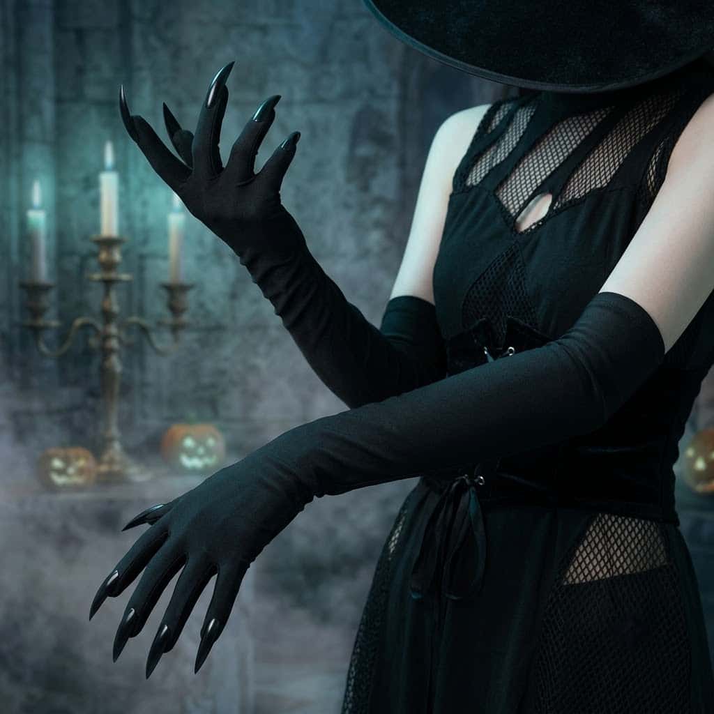 2026 ムーンガール Y2K ゴシックロングゴーストクロー - Street Fashion Gloves のレビューと価格