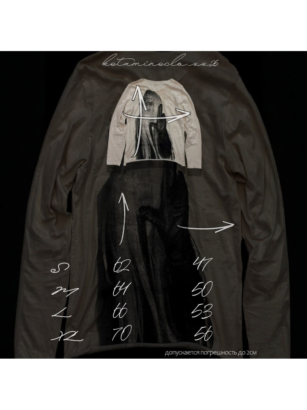 2026年春秋新作 Y2K ポートレートプリント長袖Tシャツ - Street Fashion Trends 2026 のレビューと価格