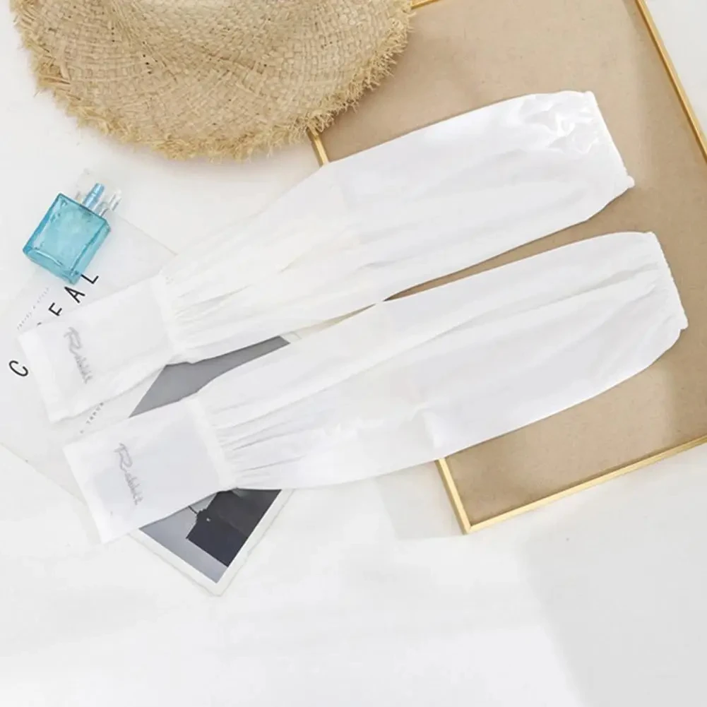 夏用ルーズ日焼け止めドライビングアイスシルクスリーブ女性用ロ - Street Fashion Gloves のレビューと価格