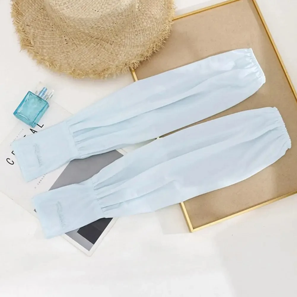 夏用ルーズ日焼け止めドライビングアイスシルクスリーブ女性用ロ - Street Fashion Gloves のレビューと価格