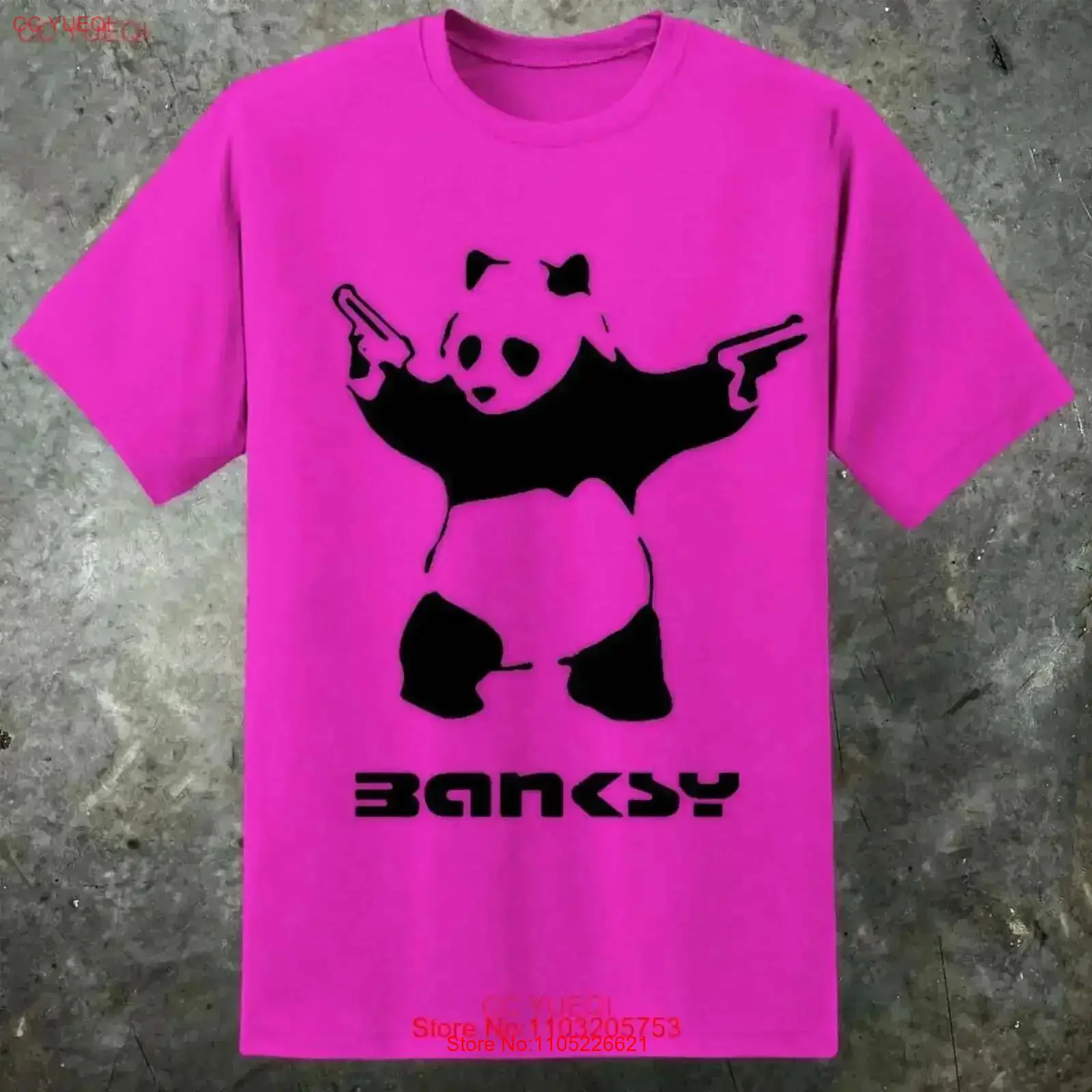 バンクシーにインスパイアされたメンズ パンダ ガンズ T シ - Street Fashion Uk のレビューと価格