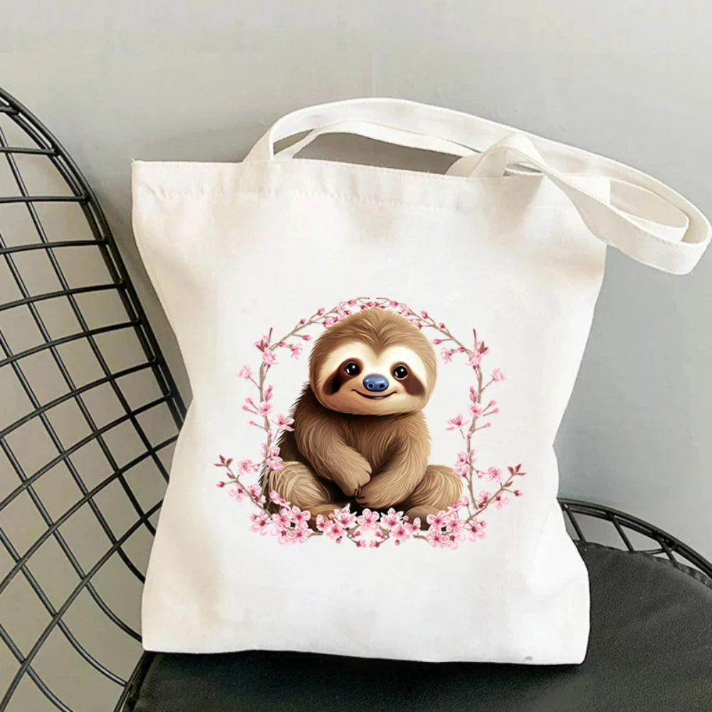 1pc コアラ桜プリントキャンバストートバッグ環境に優しい再 - Tote Bag Canvas Print のレビューと価格