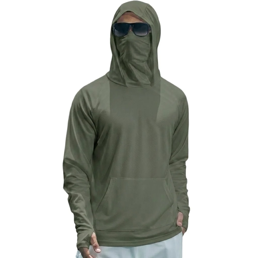 夏用UPF50+ パフォーマンス メンズTシャツ 長袖パーカ - Street Fashion Game のレビューと価格